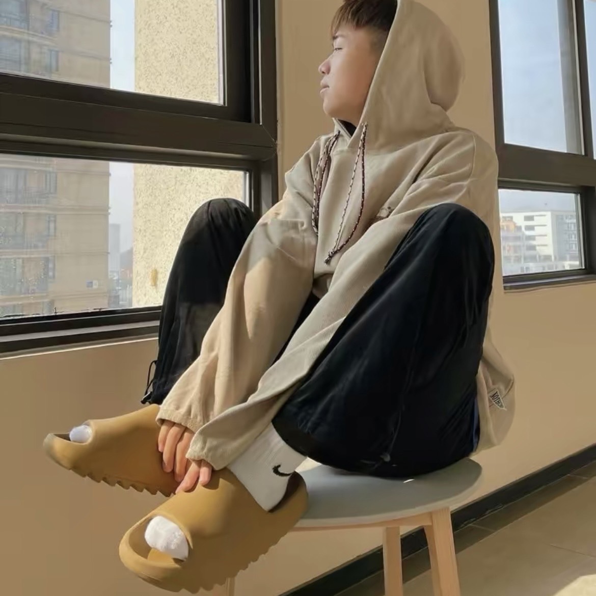 adidas Yeezy Slide "Ochre" 拖鞋 棕色 軍褐 GW1931