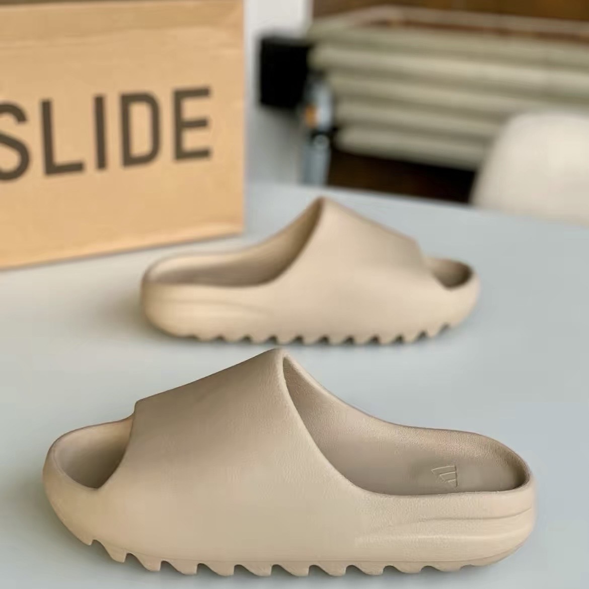 adidas Yeezy Slide "Pure" 拖鞋 米白 爆款 GW1934