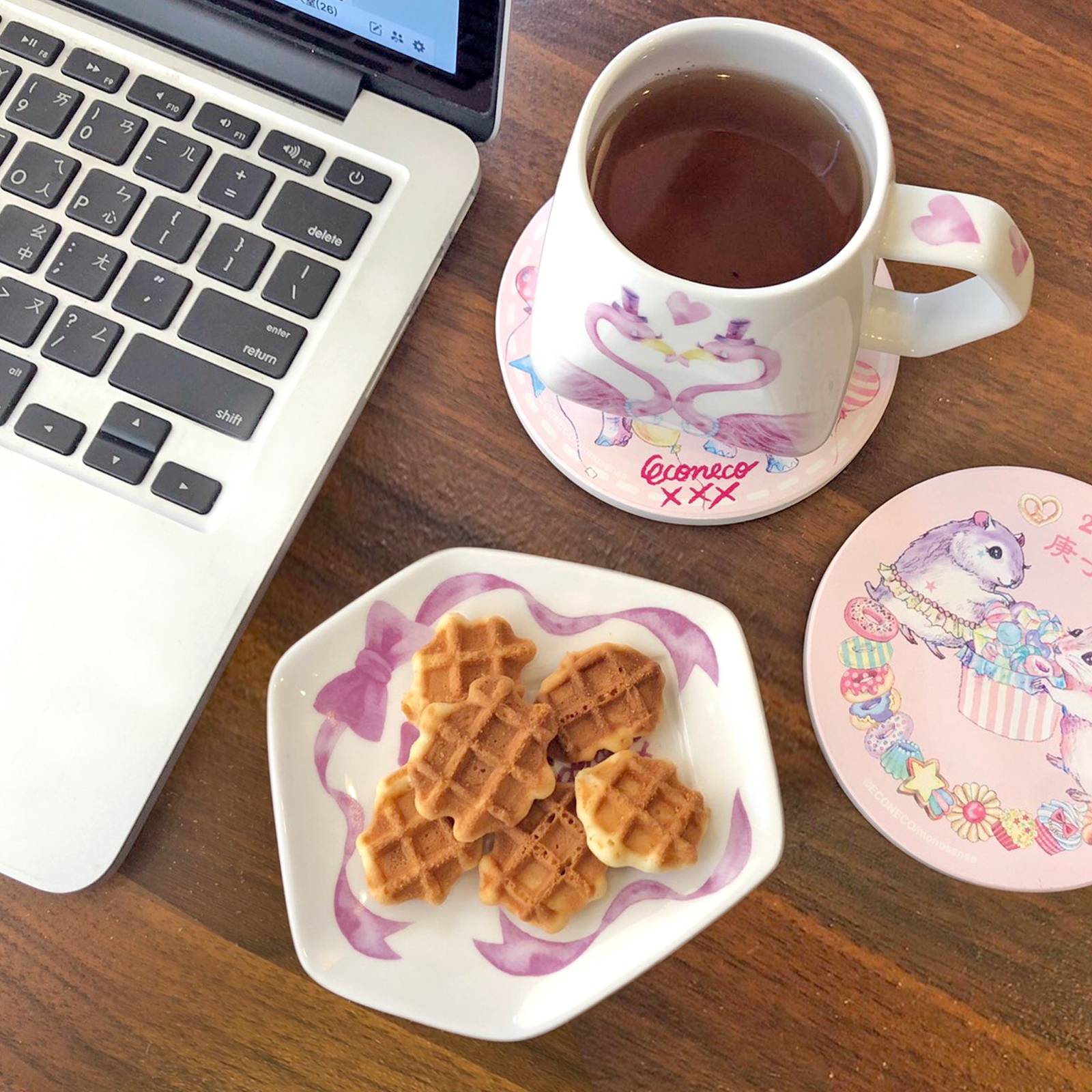 E15-天燈咖啡杯盤_Love framingo