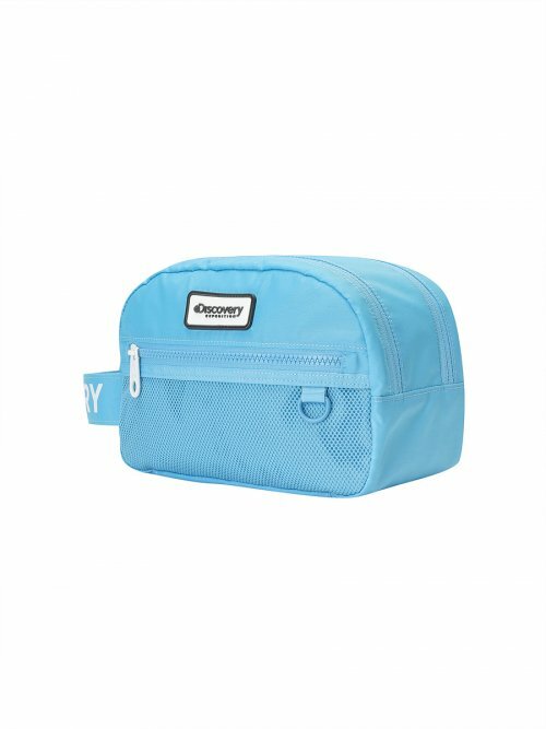 Discovery pouch 網眼 方形收納包 腰包 水藍 DXPO0102N-SBL