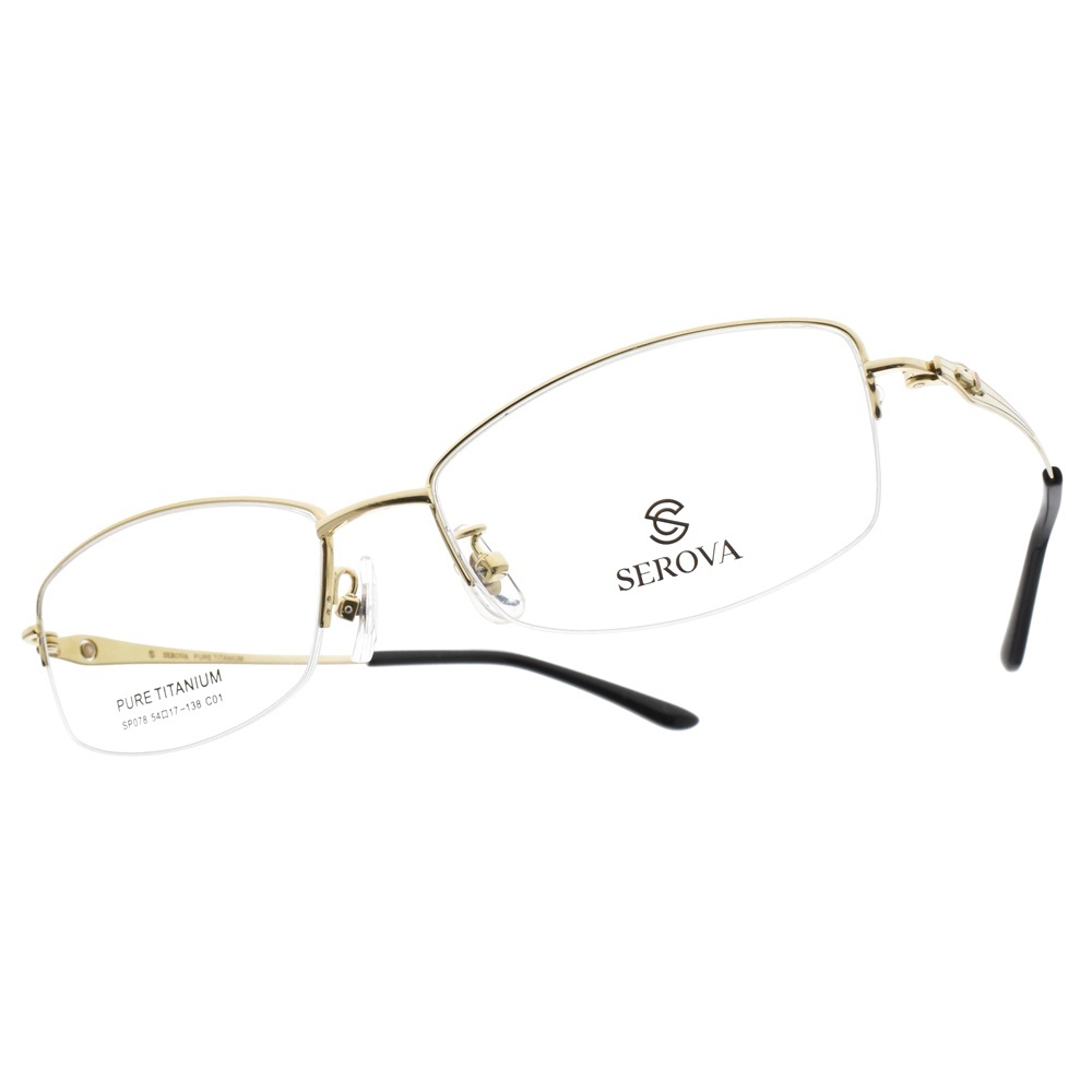 【SEROVA】SP078 (三色) 沉穩半框光學眼鏡