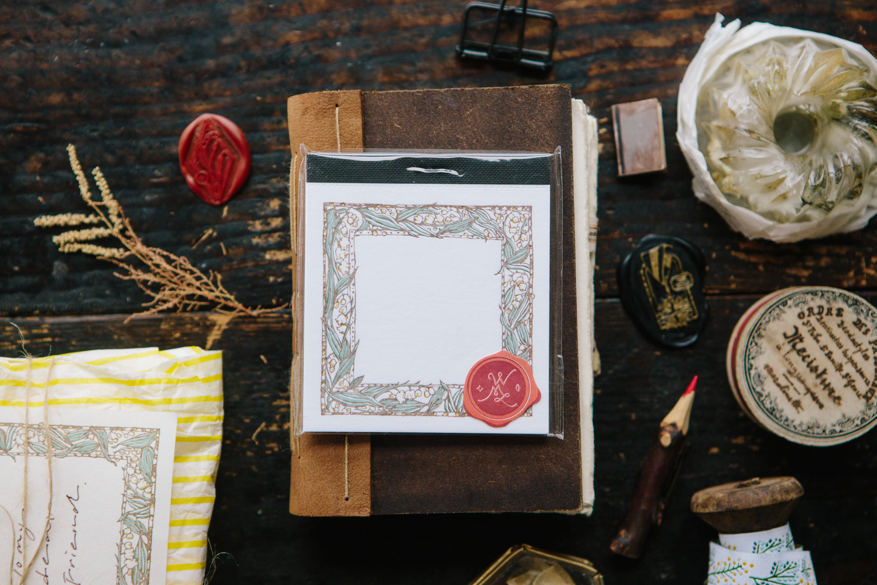 鈴蘭方框 活版便箋本｜OURS 森林好朋友