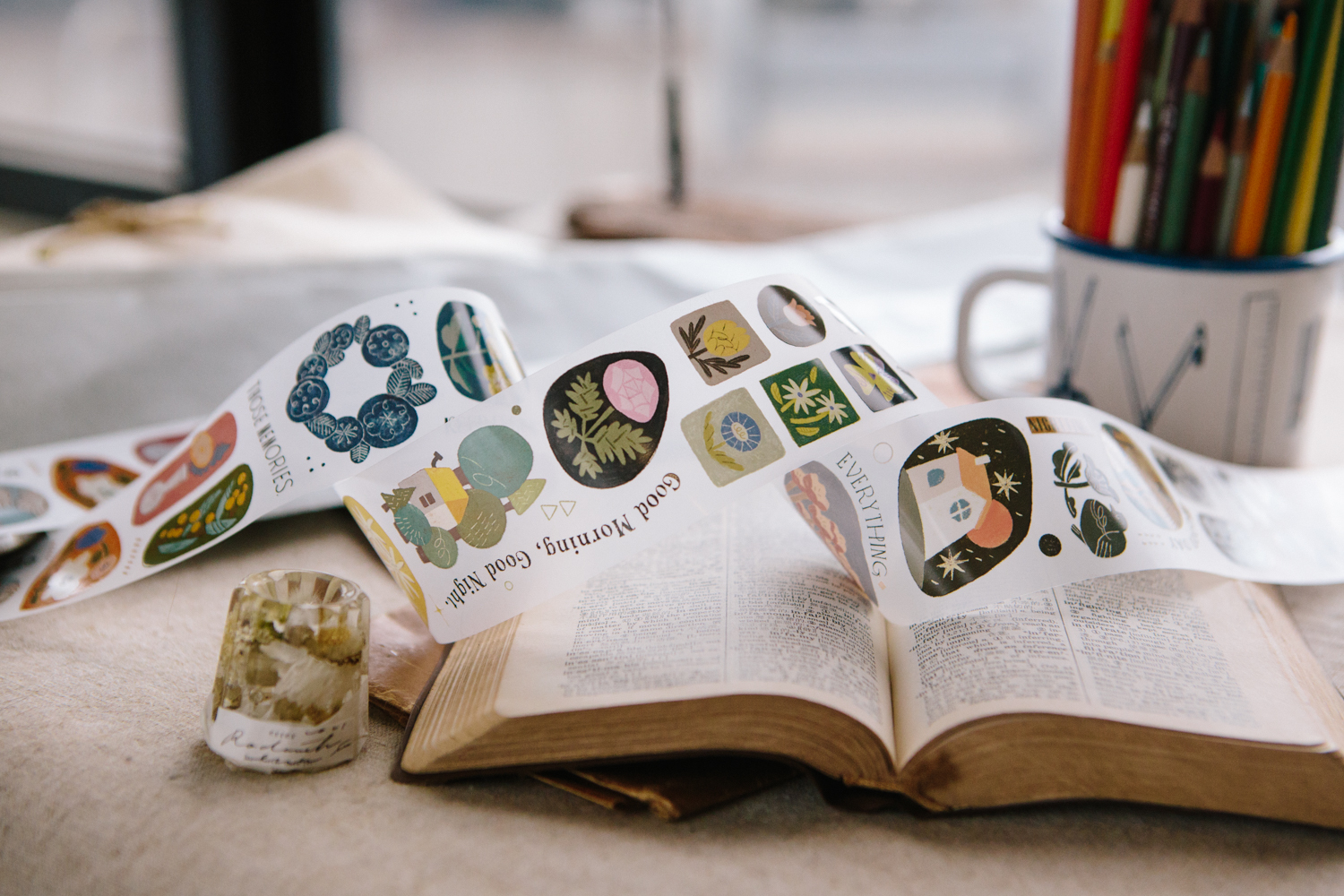 花與花與花 PET膠帶｜OURS 森林好朋友