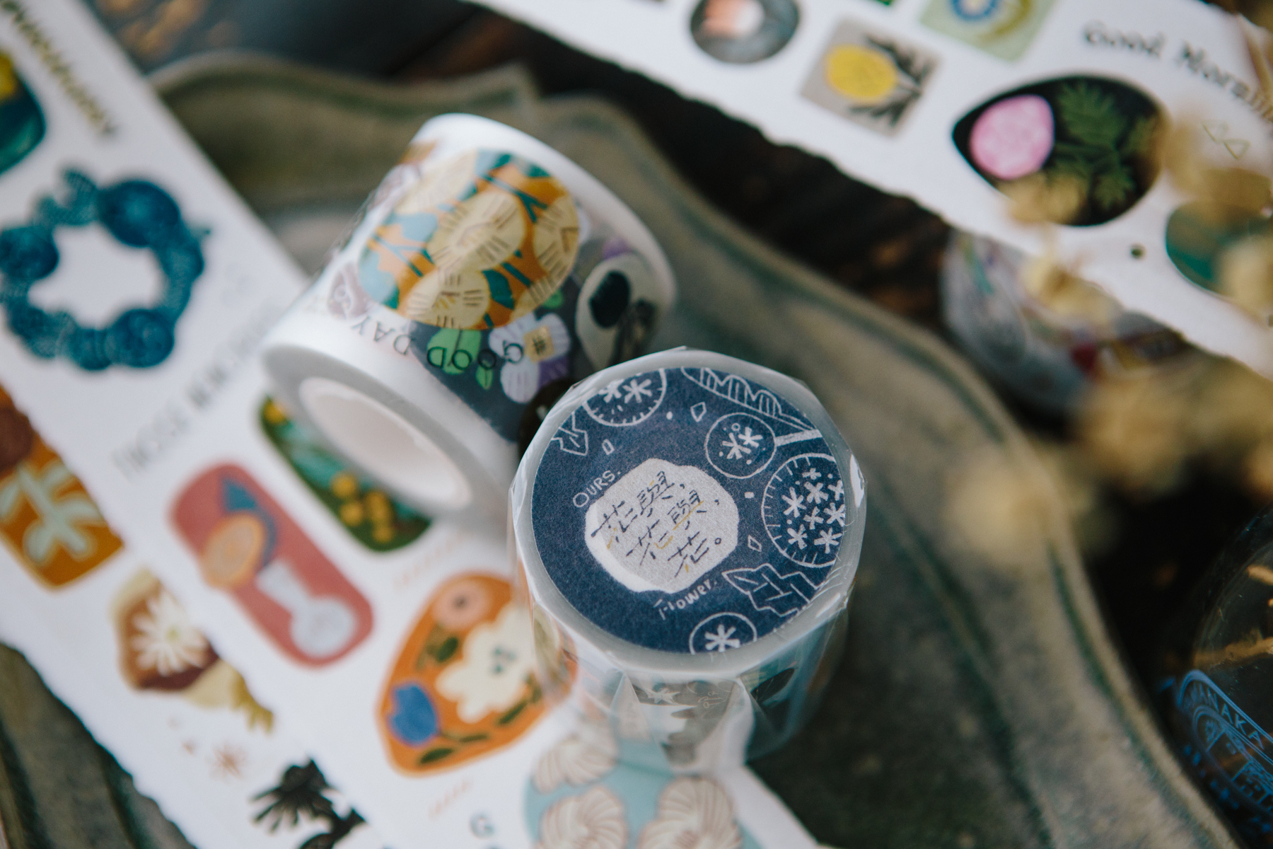 花與花與花 PET膠帶｜OURS 森林好朋友