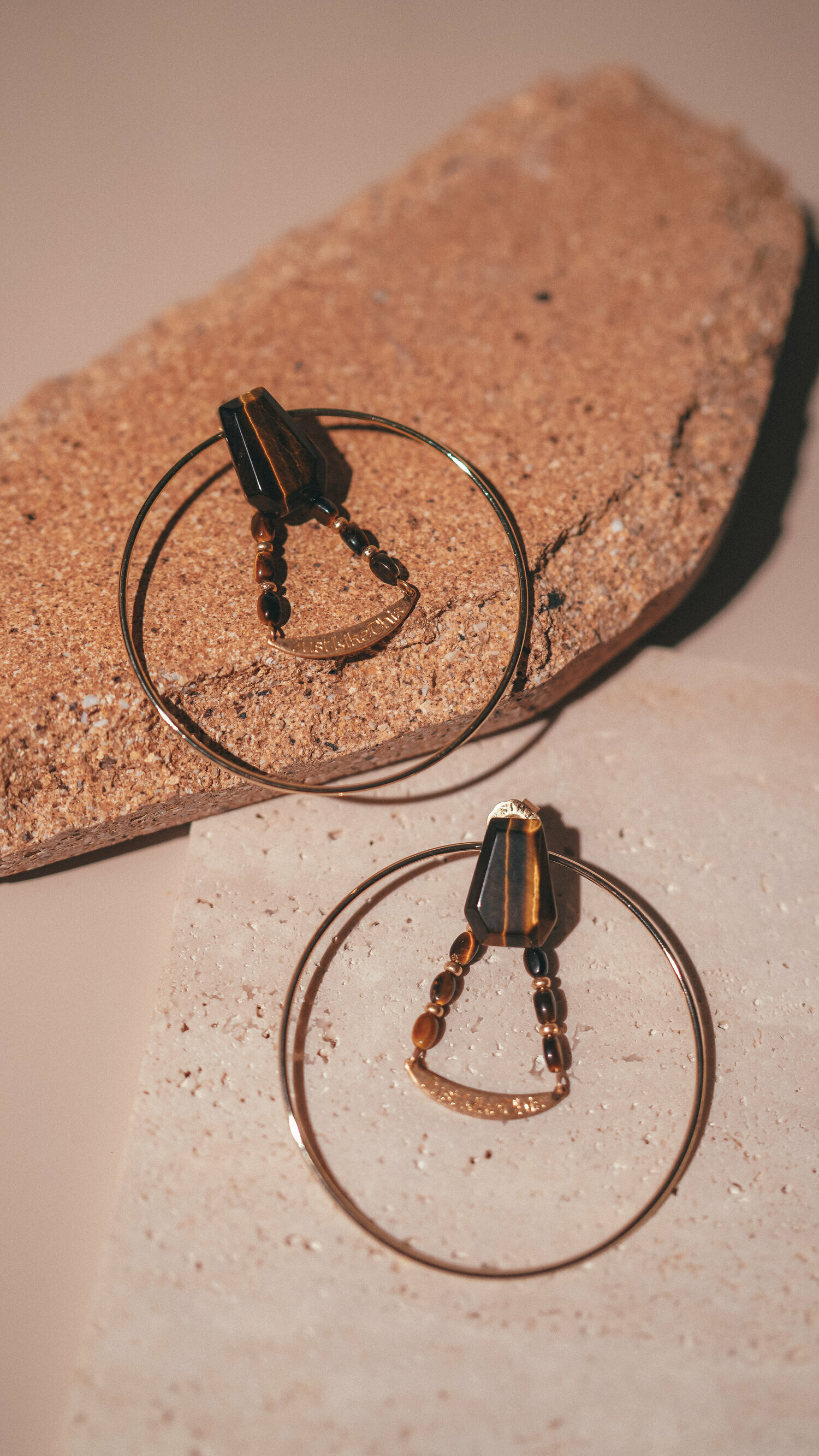 【Just Africa】Asilia - 天然虎眼石兩戴耳環