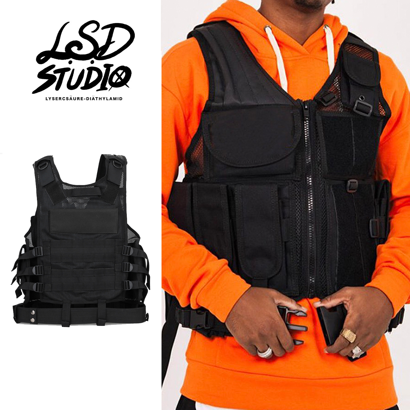 【BGPB008】戰術多袋全機能重磅背心