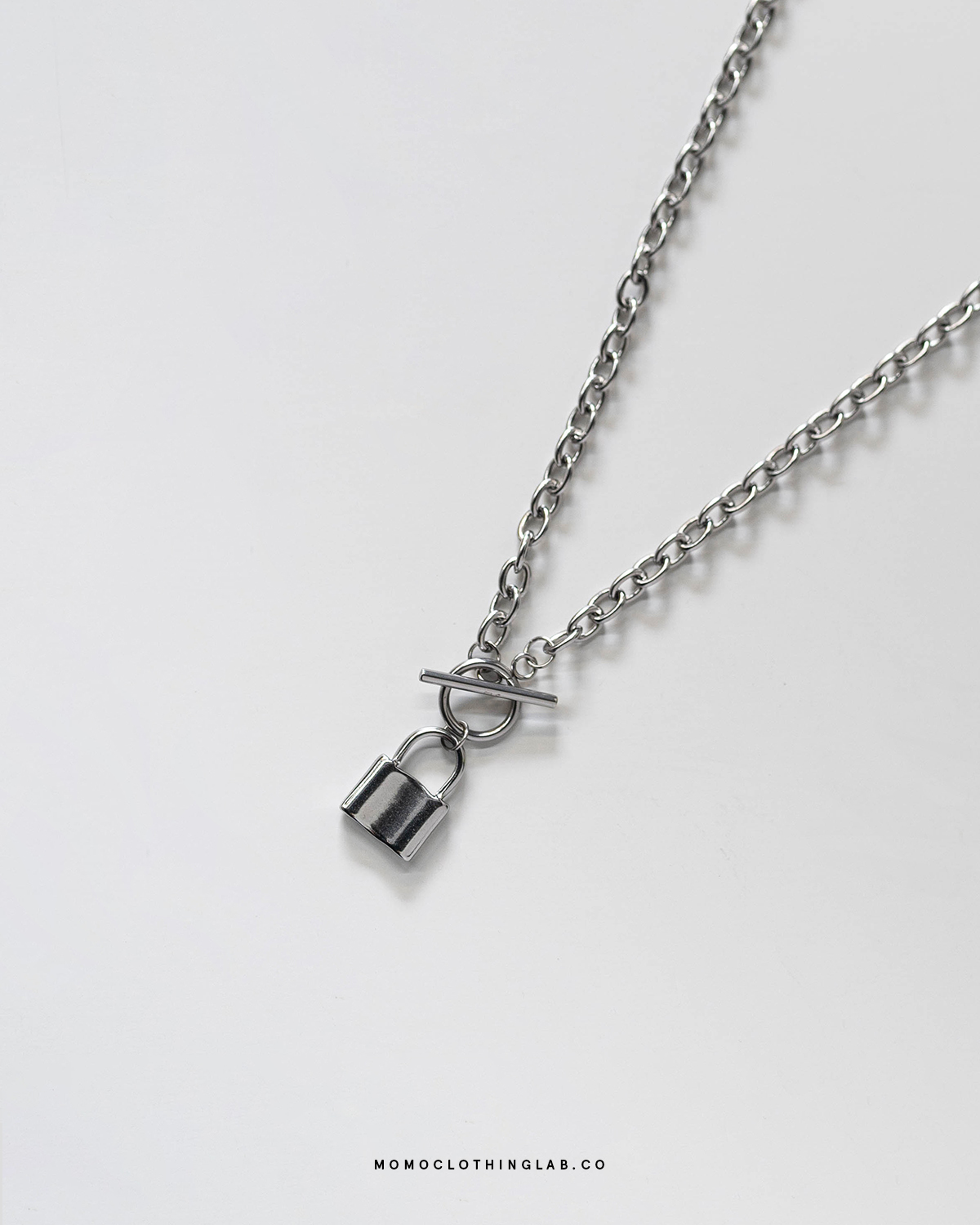 #現貨 (ACCN573) 鋼項鍊 OT扣鎖頭吊墜