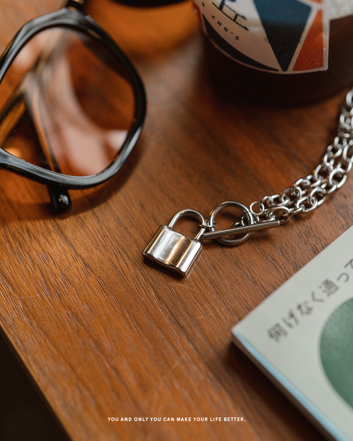 #現貨 (ACCN573) 鋼項鍊 OT扣鎖頭吊墜