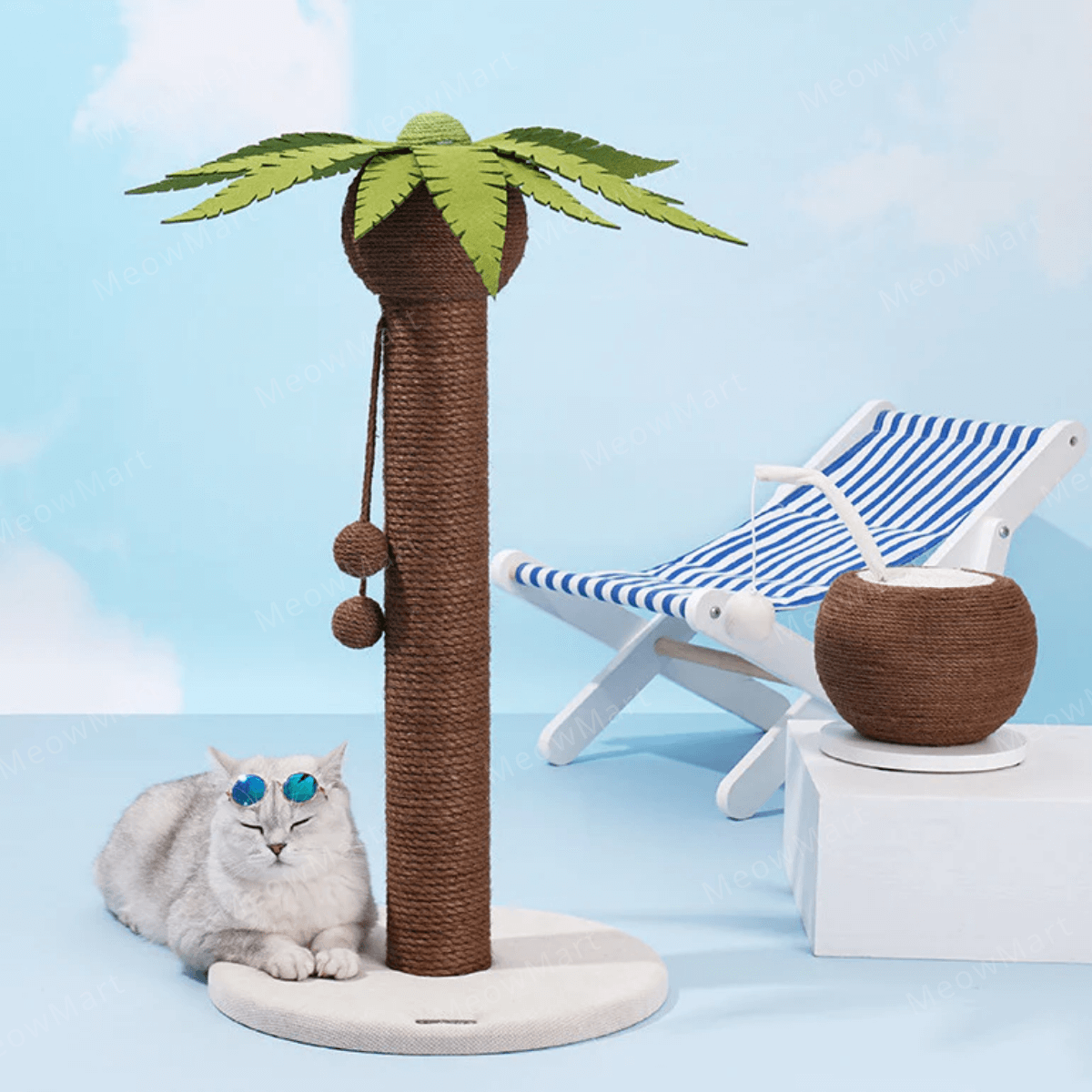zeze 椰子樹貓抓柱