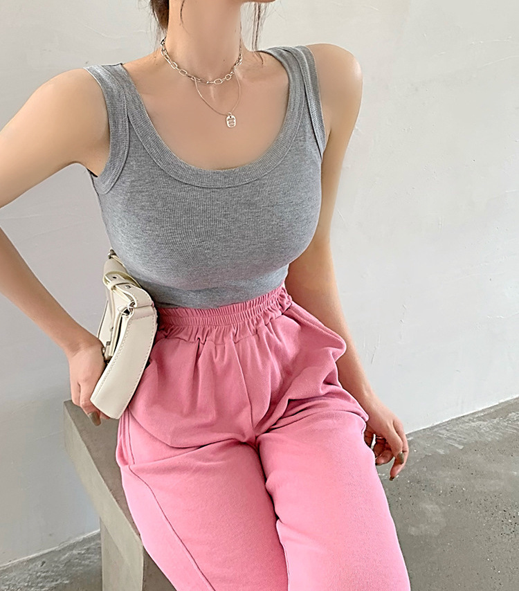 副乳包緊緊 棉質U領背心(多色)