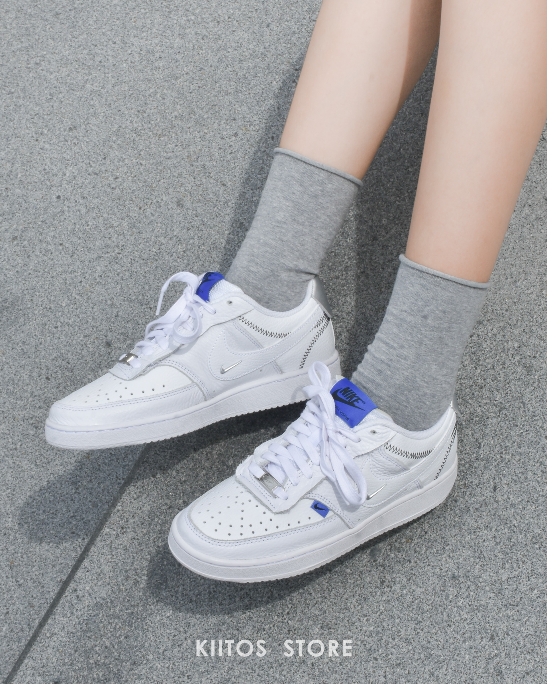 Nike Court Vision Low SE 白藍 小泫雅 DD1648-100