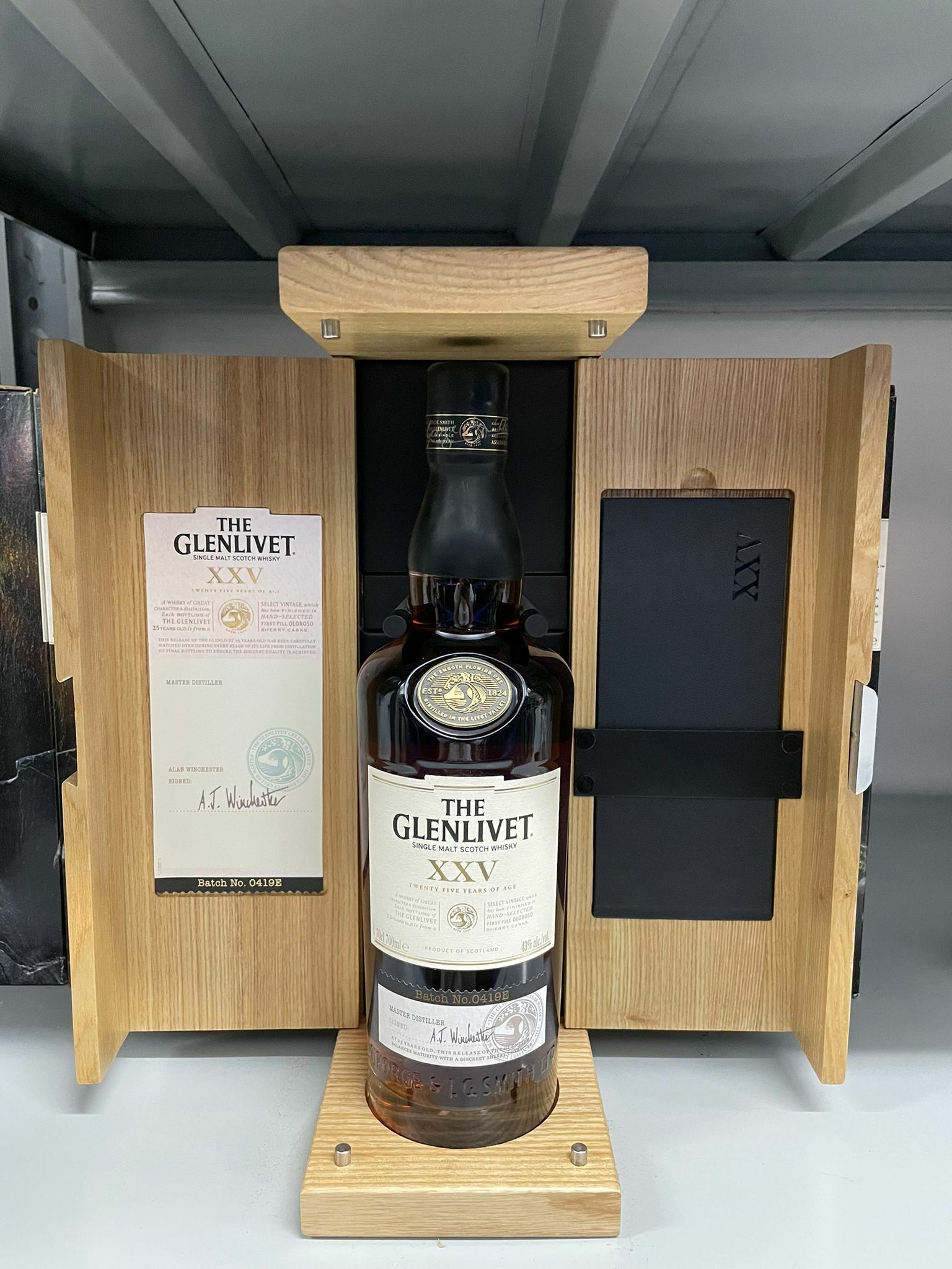 The Glenlivet 25 Years XXV 2019 Batch No. 0419E Single