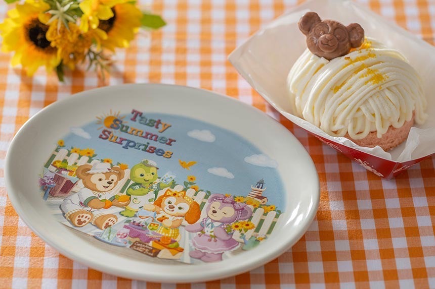 迪士尼樂園連線-夏季達菲甜點杯&盤