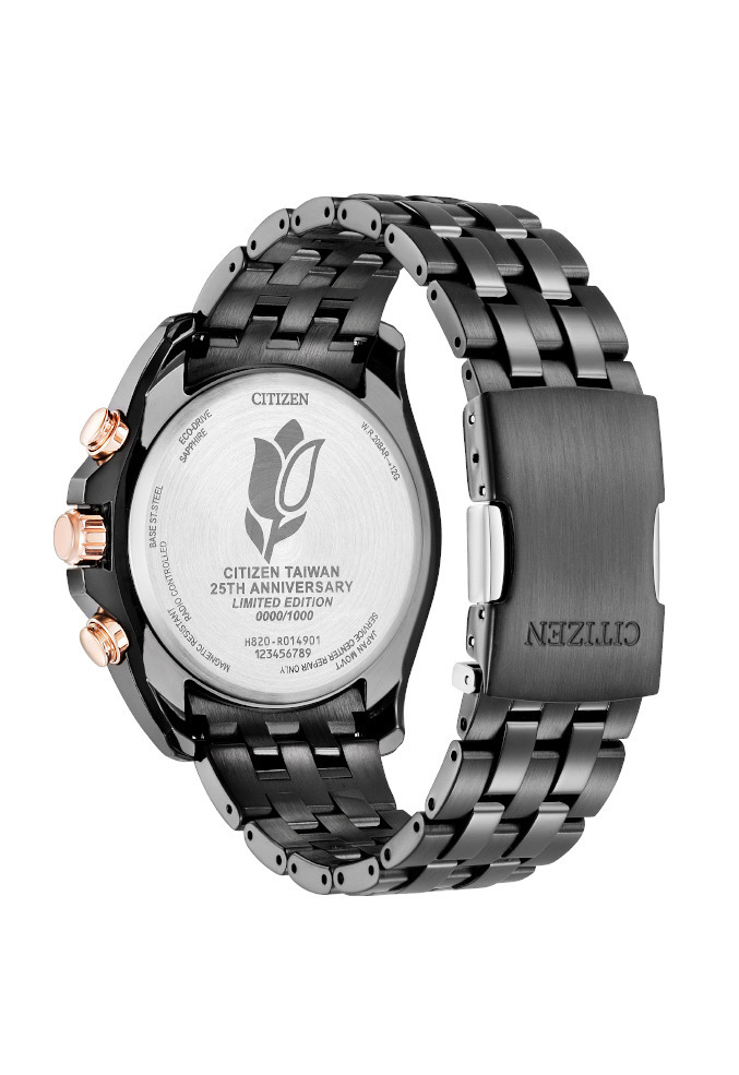 萬年鐘錶 - Citizen 星辰錶  世界時間 電波對時 皇冠花瓣週年限定限量款男錶  AT9126-82L 錶徑44MM