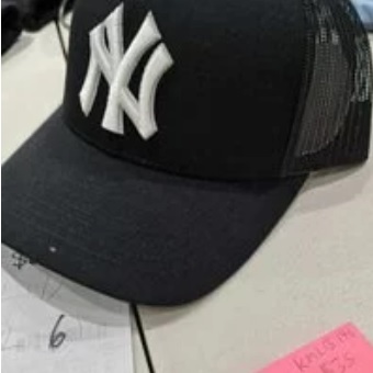 [S] MLB 32CP75011-50L BASIC MESH CURVED CAP NEW YORK YANKEES,BLACK, 8809698883320 (SMLB20)