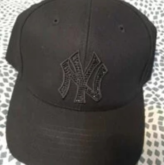[S] MLB 3ACP0451N-50BKS YANKEES BLACK BLING CAP,BLACK, 8809792292837 (SMLB22)