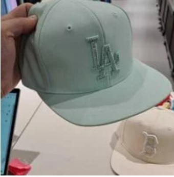 [S] MLB 72CPCQ011-07T MACARON CHUNKY STONE FLAT BRIM SNAPBACK, BLUE, 8809703576094 (SMLB23)