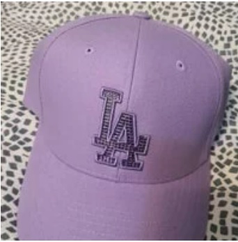 [S] MLB 3ACP0451N-07LDL LA BLING CAP,PURPLE, 8809792292813 (SMLB28)