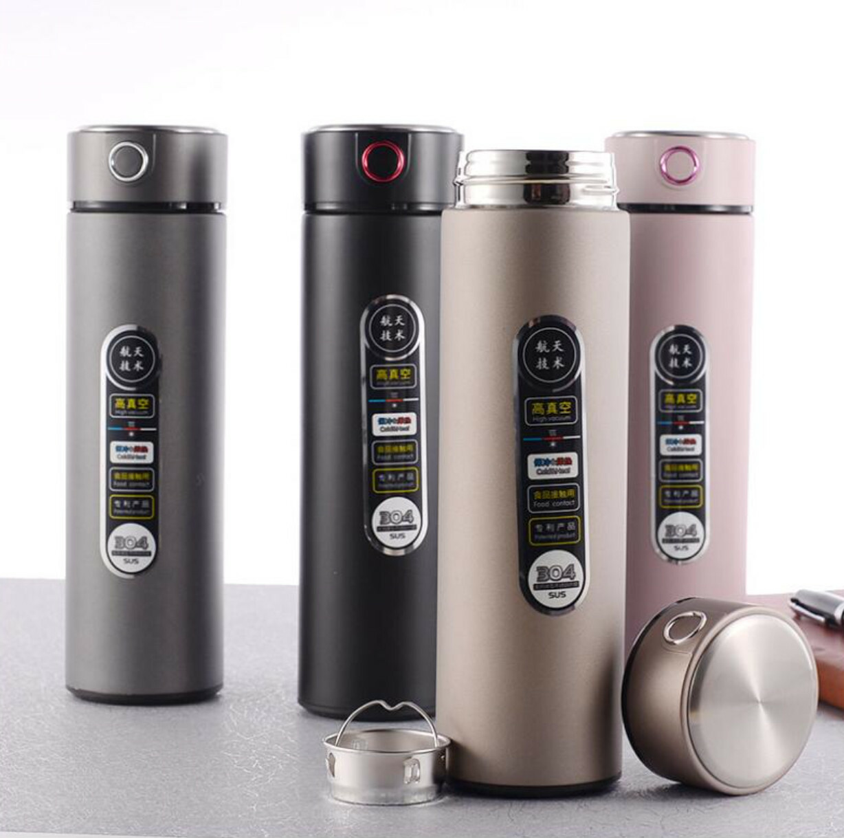 LED智能顯示溫度保溫杯500ml