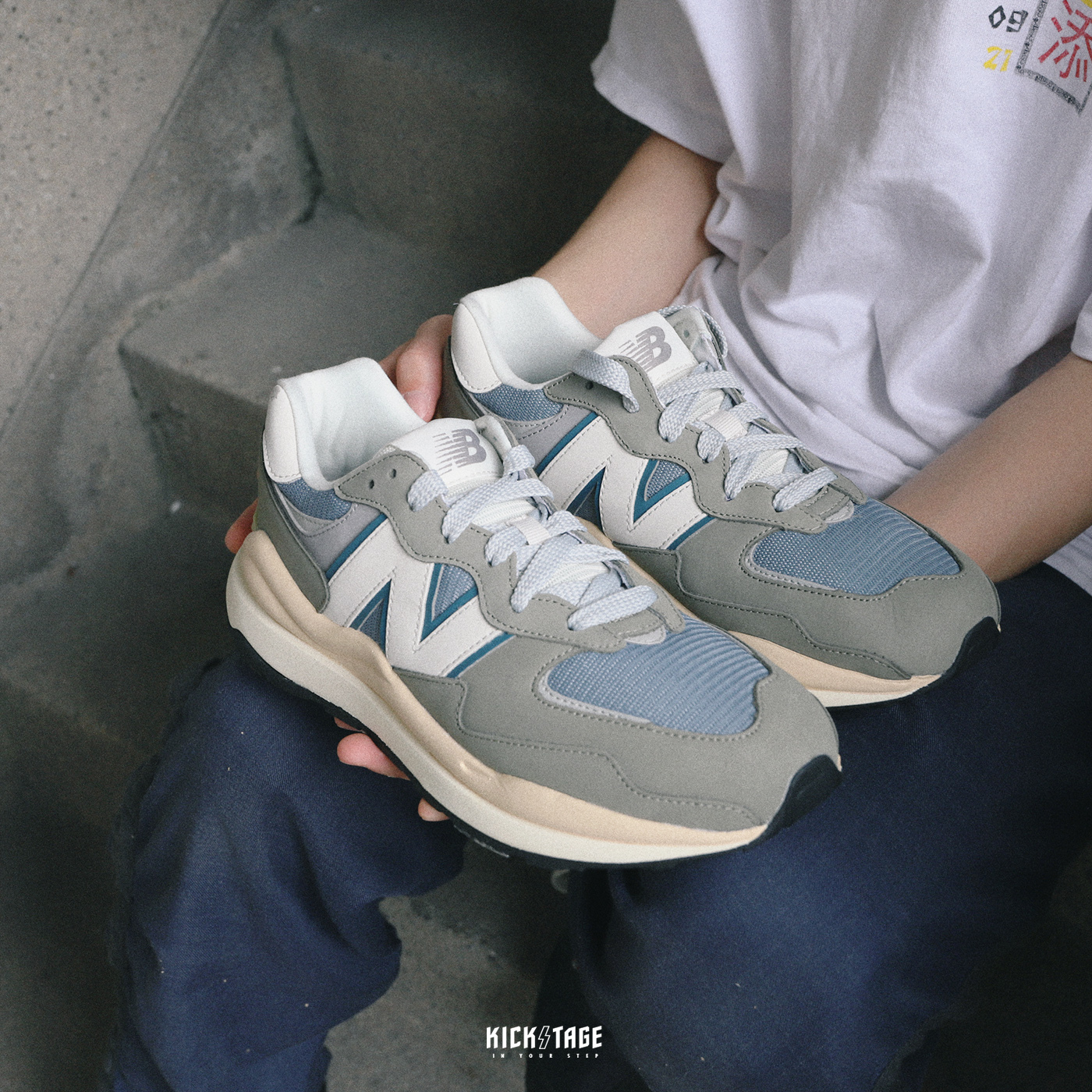 NEW BALANCE 57/40 5740 灰藍麂皮復古鞋皇JP配色老爹鞋【M5740LLG】