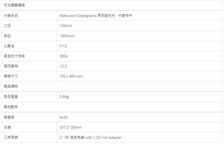 Sky-Watcher BK MAK 150