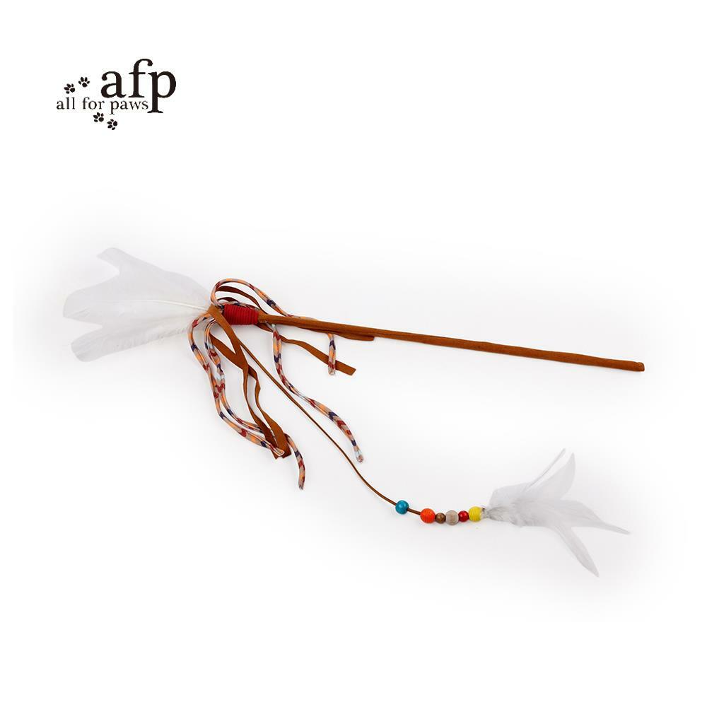【all for paws】美國AFP貓用玩具 追夢系列-羽毛彩帶魔杖逗貓棒(款式隨機)