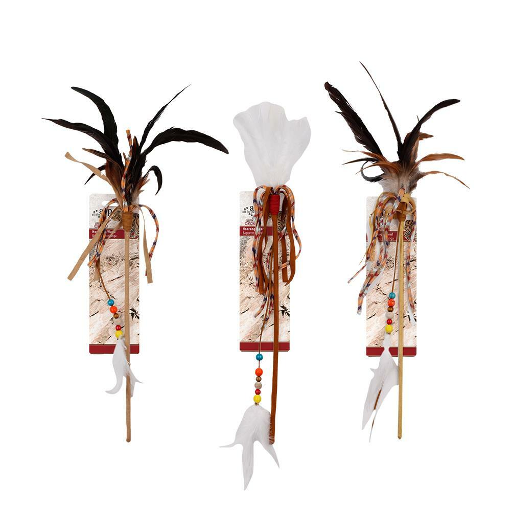 【all for paws】美國AFP貓用玩具 追夢系列-羽毛彩帶魔杖逗貓棒(款式隨機)