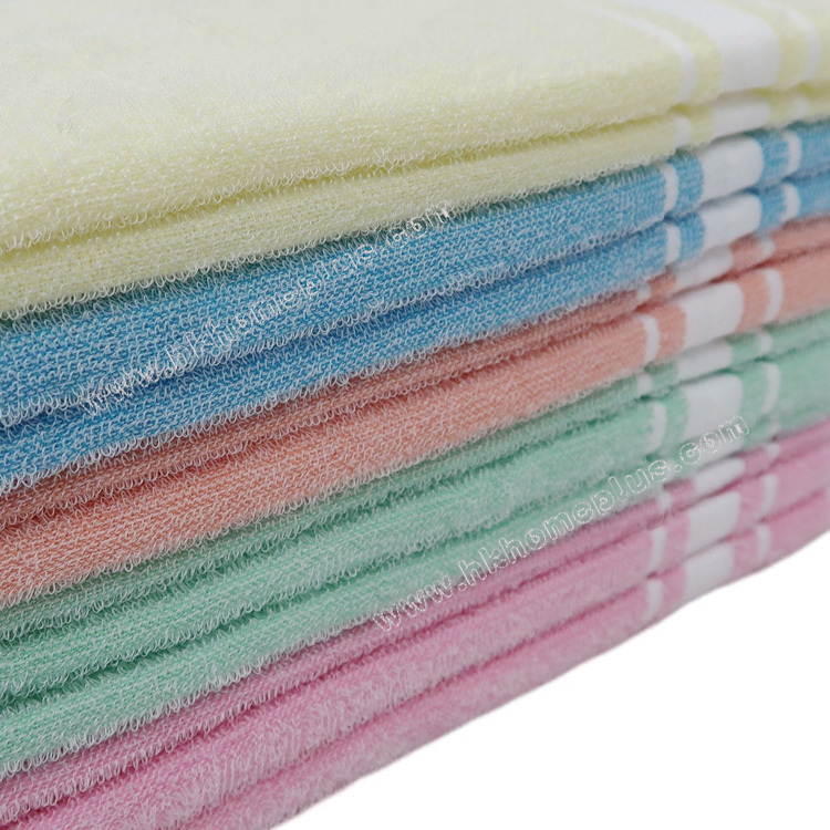 6條裝 雙船牌: 100支 純色線面巾 4361001