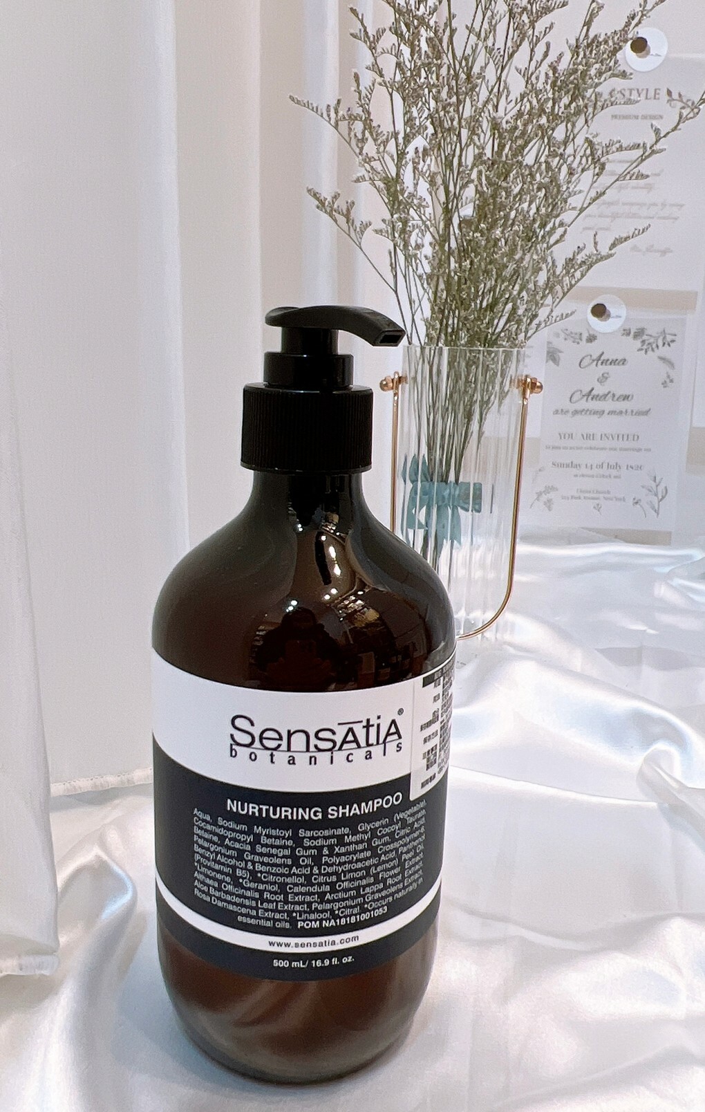峇里島 Sensatia Botanicals 玫瑰金盞花滋潤洗髮露500ml