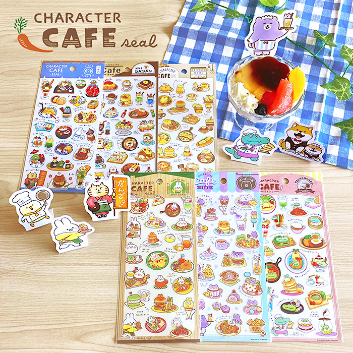 Mind Wave Sticker－Character Cafe Series (Japanese Stationery Brand)