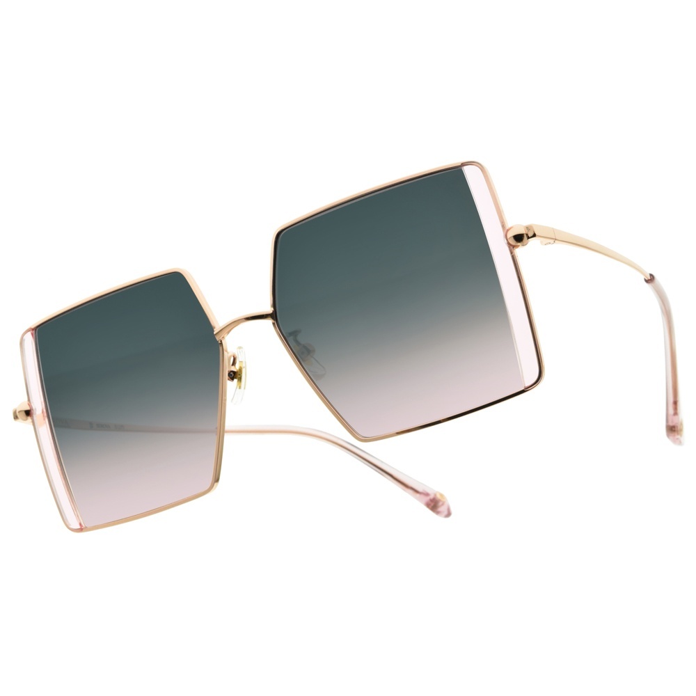 【SEROVA】SS9071 (兩色) 個性雙拚大方框太陽眼鏡