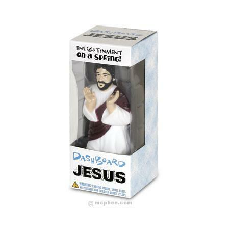 美國玩具品牌Archie McPhee 耶穌彈簧人偶 Dashboard Jesus