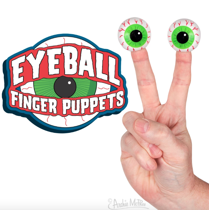 美國玩具品牌Archie McPhee 趣味眼球指套 Eyeball Finger Puppets