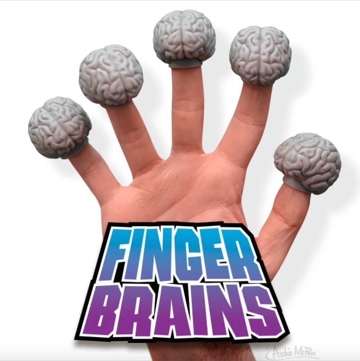 美國玩具品牌Archie McPhee 趣味小腦指套 Finger Brains 🧠