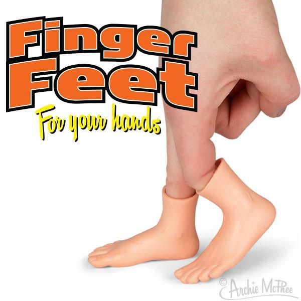 美國玩具品牌Archie McPhee 趣味小腳指套 Finger Feet🦶可挑款