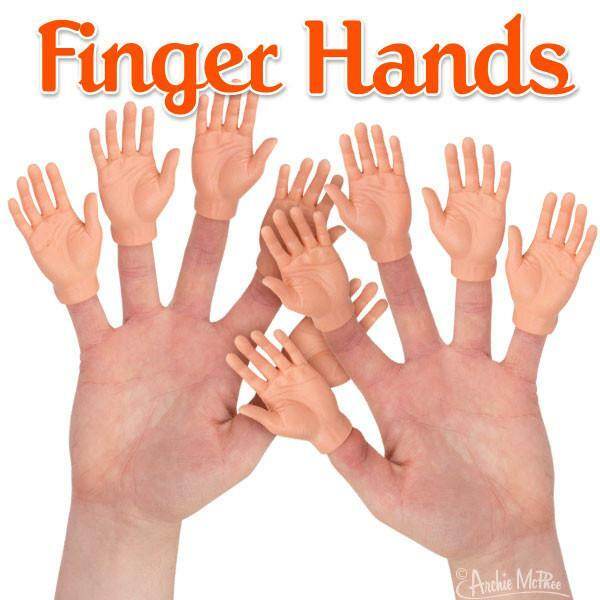美國玩具品牌Archie McPhee 趣味小手指套 Finger Hands🙌兩色可挑款