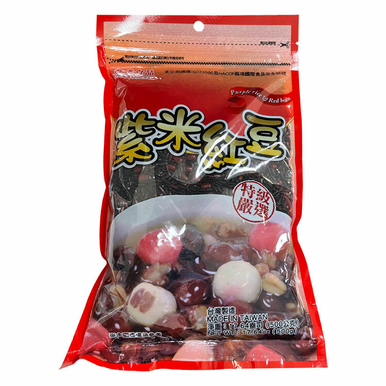 【耆盛】紫米紅豆 500g