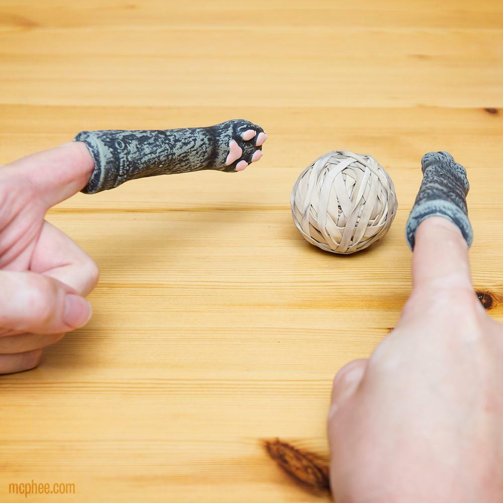美國玩具品牌Archie McPhee 趣味貓掌指套 Finger Cat Paws