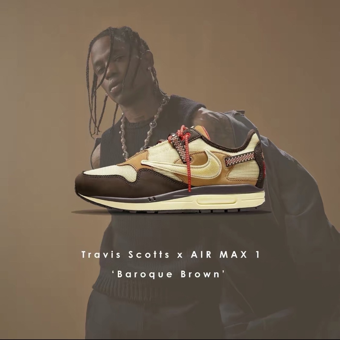 Nike Air Max 1 x CACT.US CORP Brown Travis Scott (DO939