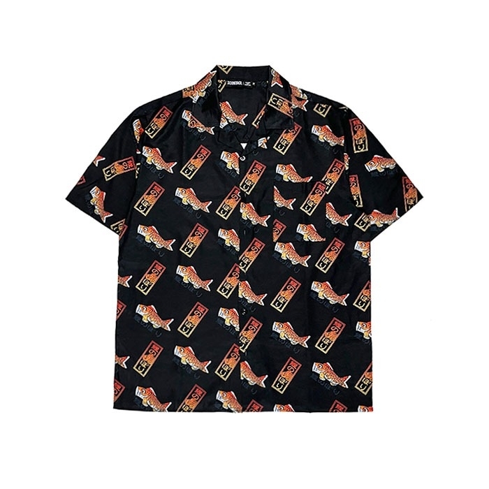 XCTRL 日本鯉幟黑-短袖襯衫