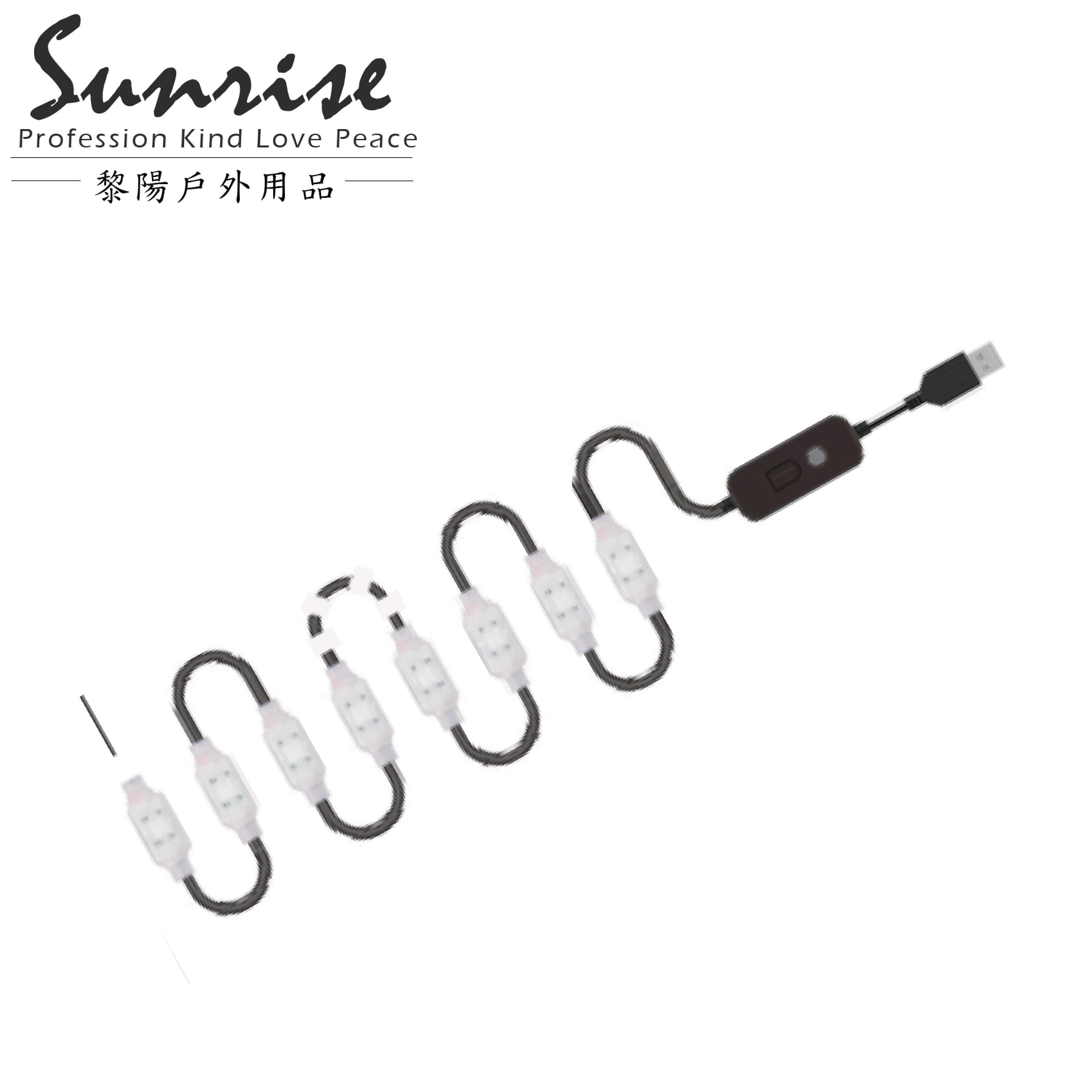 露營音樂 LED 防水幻彩燈串 露營/戶外/旅遊/燈串/節日裝飾 80CBZF10C