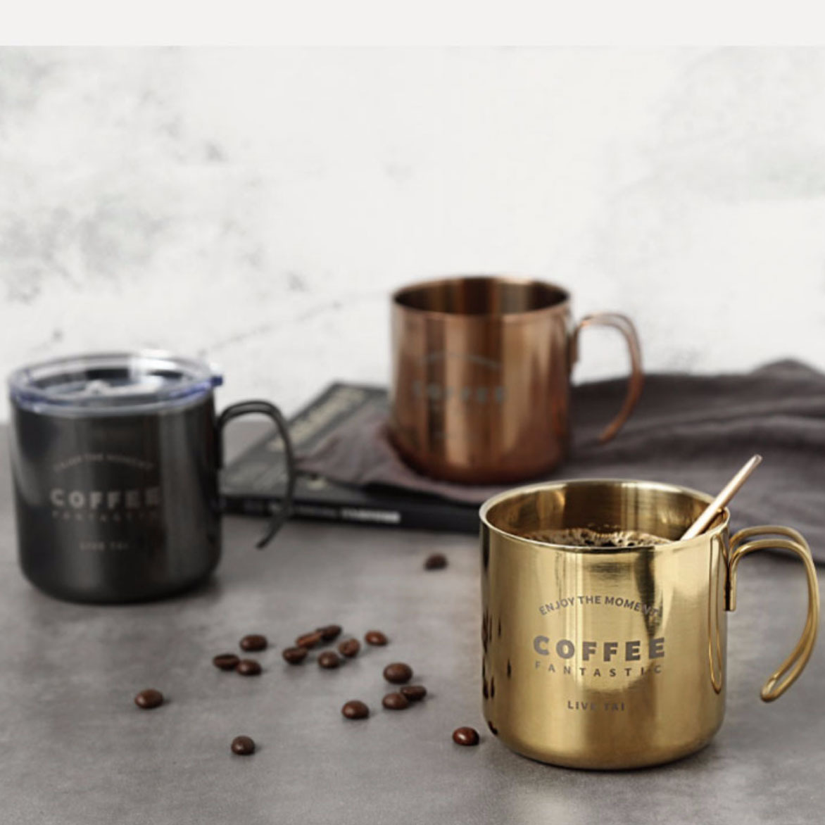 不銹鋼雙層口杯380ml