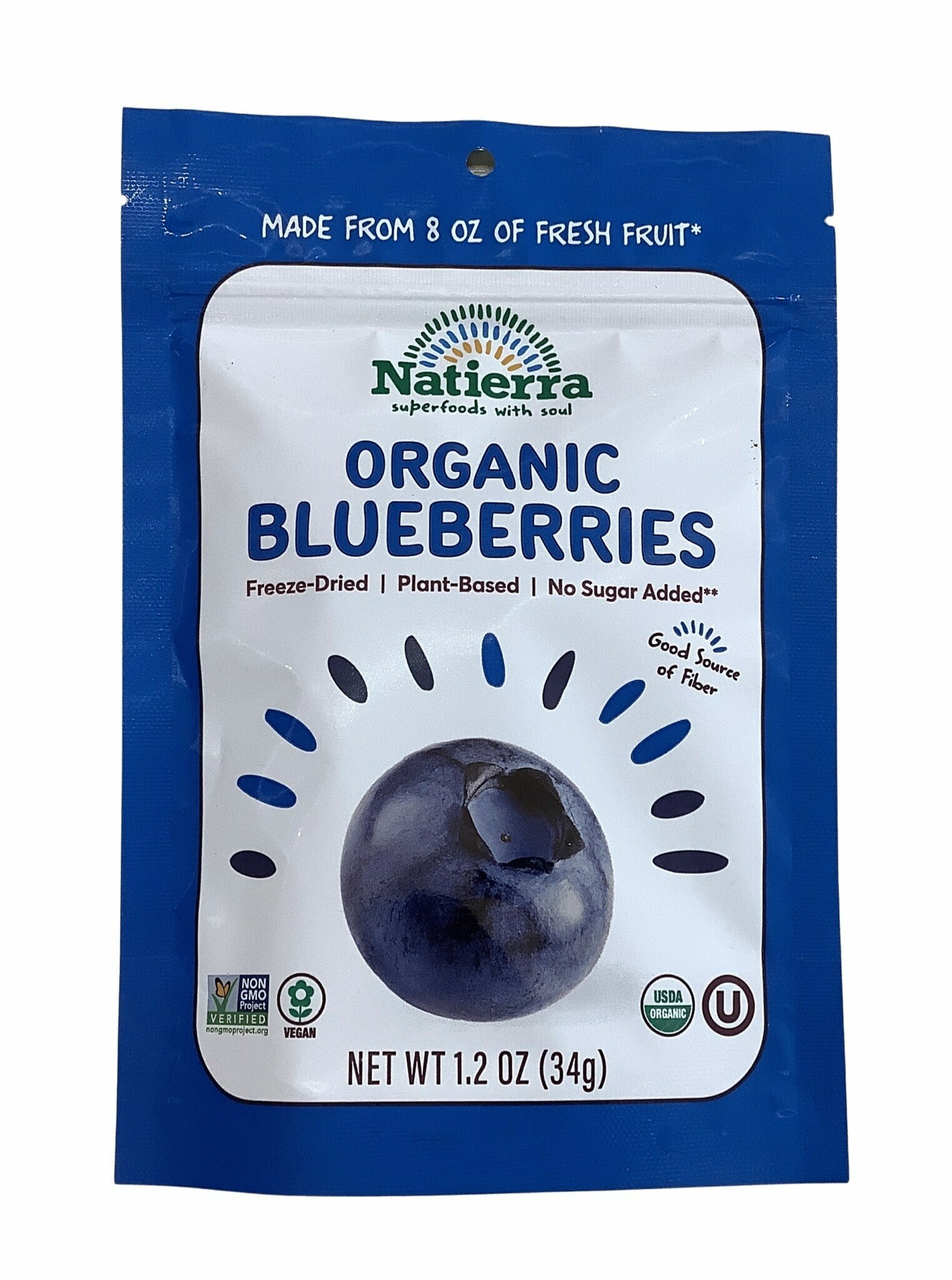 Natierra 有機藍莓冷凍乾  (最佳食用日期為2027年6月4日)