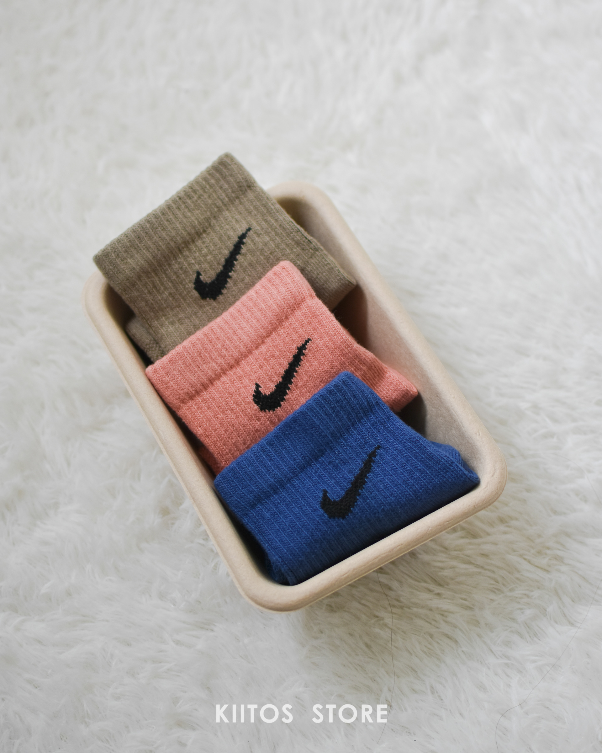 NIKE EVERYDAY PLUS DRY-FIT 短襪 藍莓拿鐵