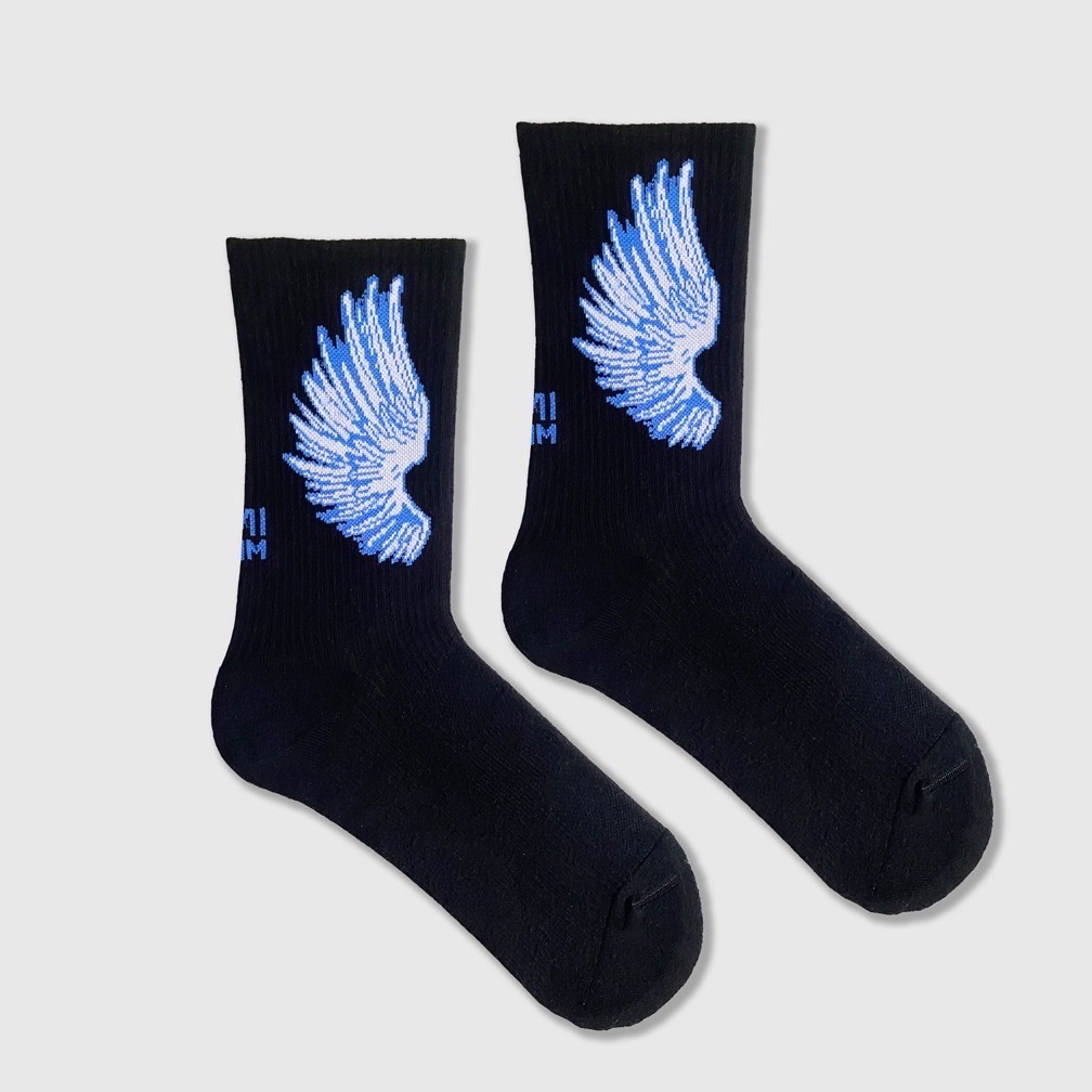 暗黑天使｜翅膀襪，壓力1/2襪