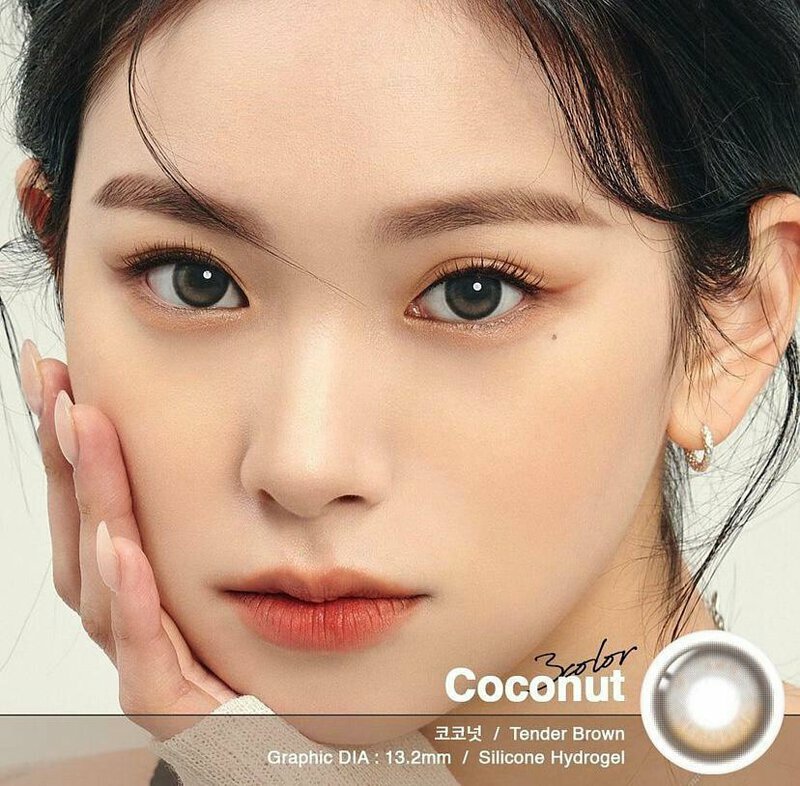 [預訂] Lenstown Coconut 3color 每月拋棄彩妝隱形眼鏡｜每盒2片 ( Tender Brown )