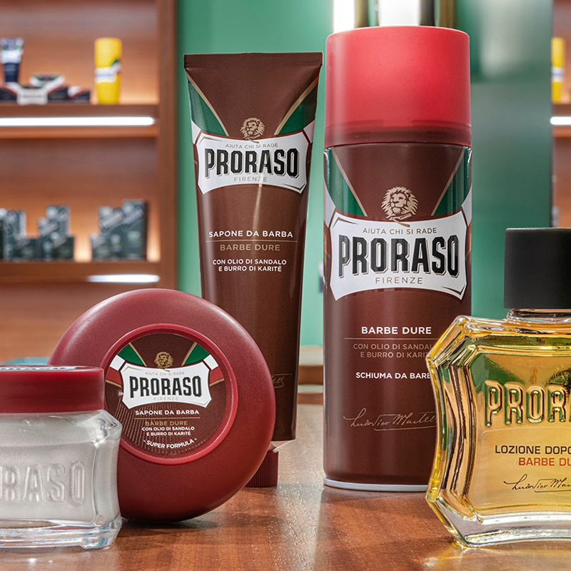 義大利 Proraso - 刮鬍膏（滋潤檀香 / 紅標）