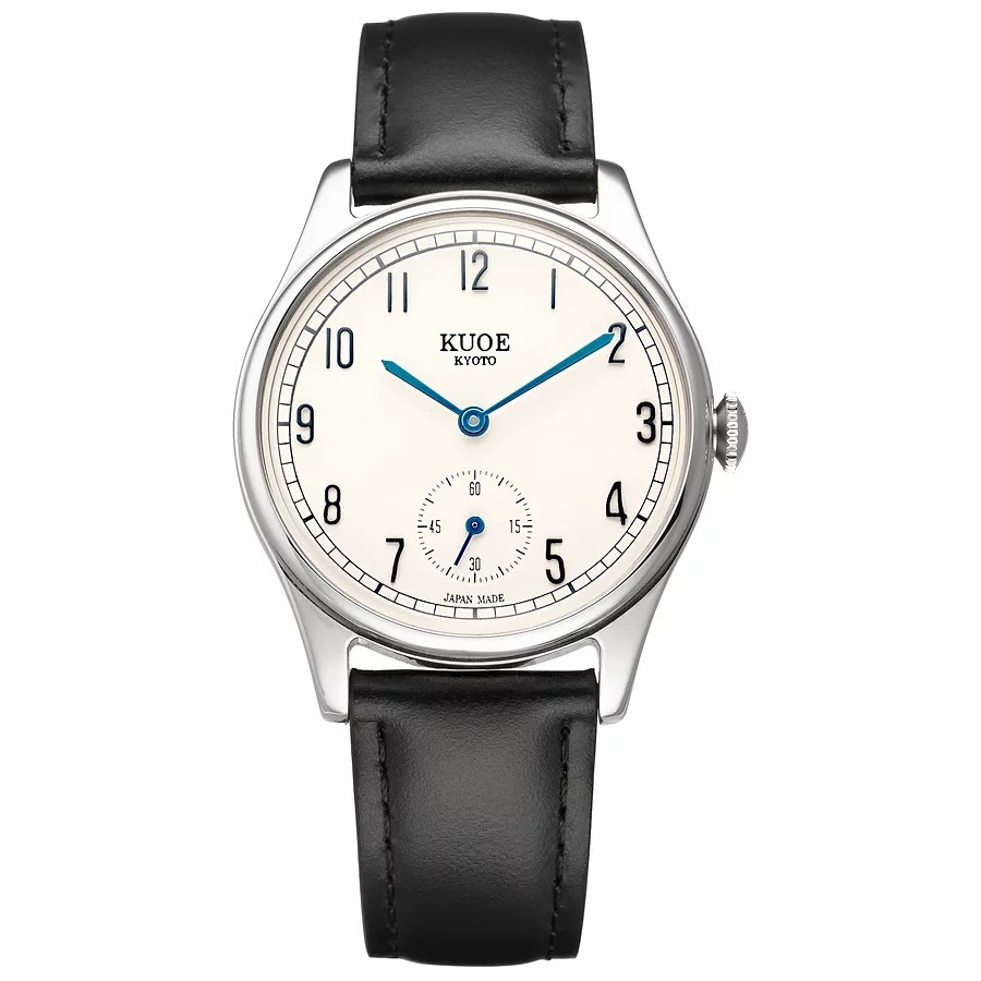 Old Smith 90-001 - Arabic/Blue hands with Black Leather Strap (Sapphire Glass)
