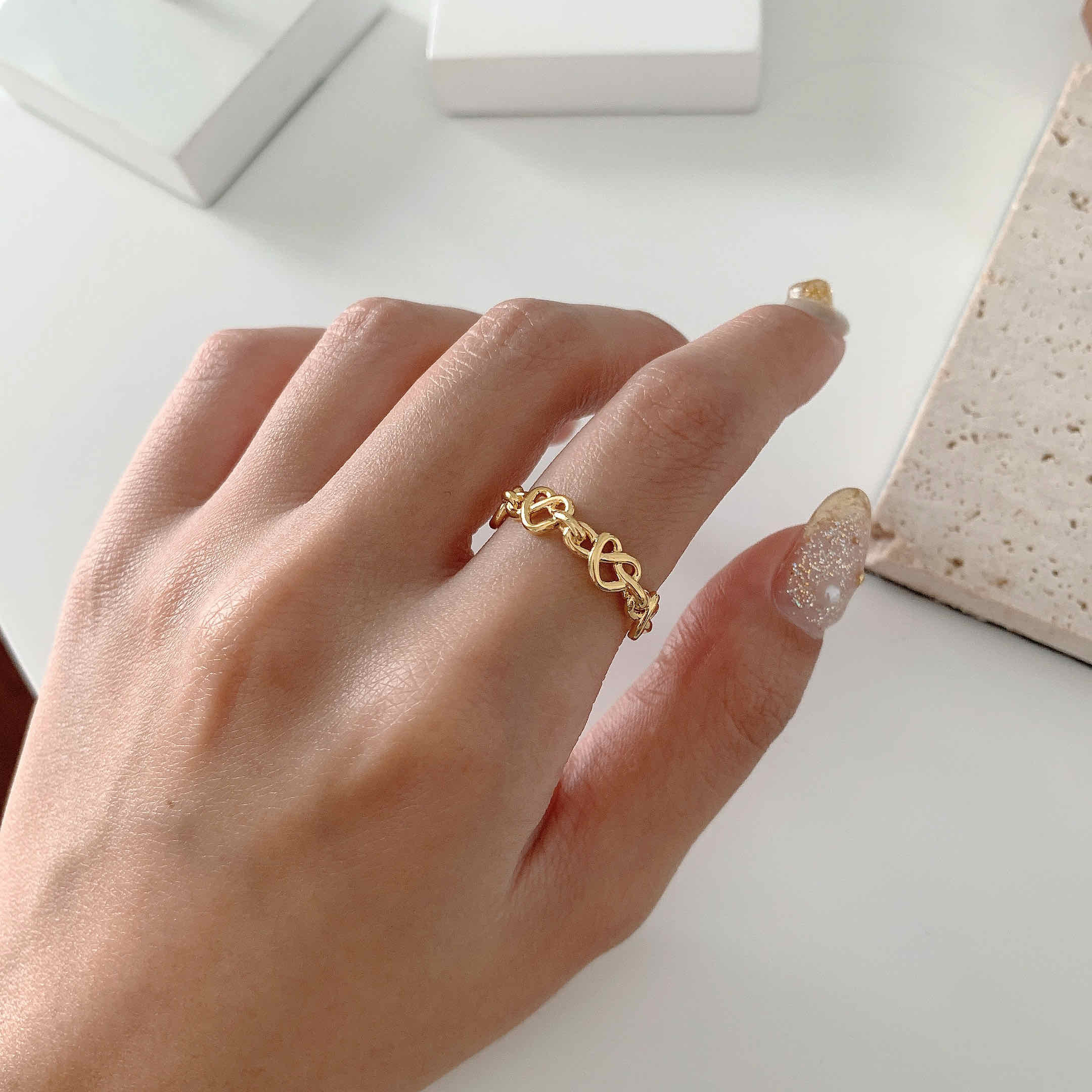 🇰🇷99顆愛心 戒指｜2 color