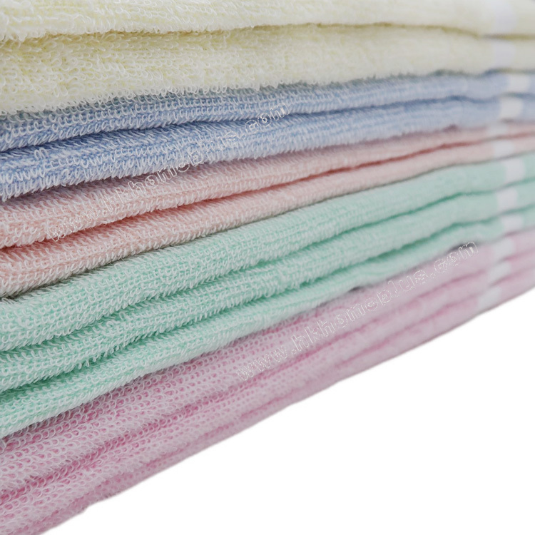 6條裝 雙船牌: 30支 純色線面巾 4363002